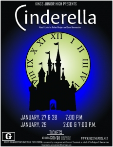 KJH Theatre Presents Cinderella Jan. 27, 28 & 29