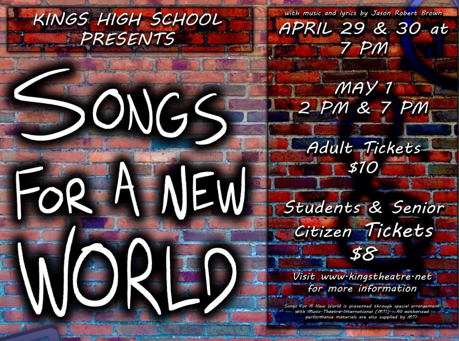 Kings Theatre Show Songs for a New World