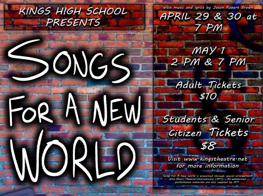 Kings Theatre Show Songs for a New World Kings Theatre Show Songs for a New World