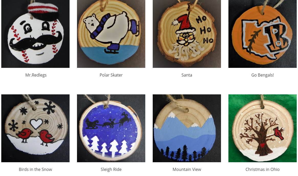 Hand painted ornaments from KHS Hand painted ornaments from KHS